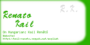 renato kail business card